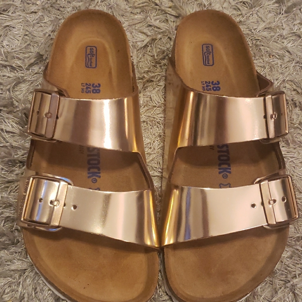 Birkenstock Arizona Metallic Copper 7 medium
